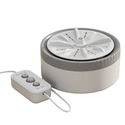 12W Foldable Washing Machine Three Mode 6L Retractable Travel Washer with Spinning Dry for Travel Business Trip