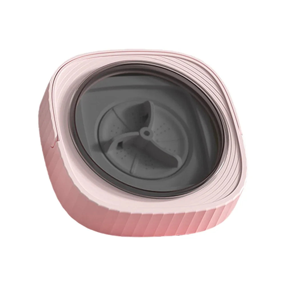 12W Foldable Washing Machine Three Mode 6L Retractable Travel Washer with Spinning Dry for Travel Business Trip