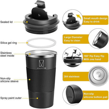 510ML Car Coffee Mugs For AVATR 07 11 12 E16 Max Thermos Bottle 304 Stainless steel Vacuum Flasks Water Cup Auto Accessories